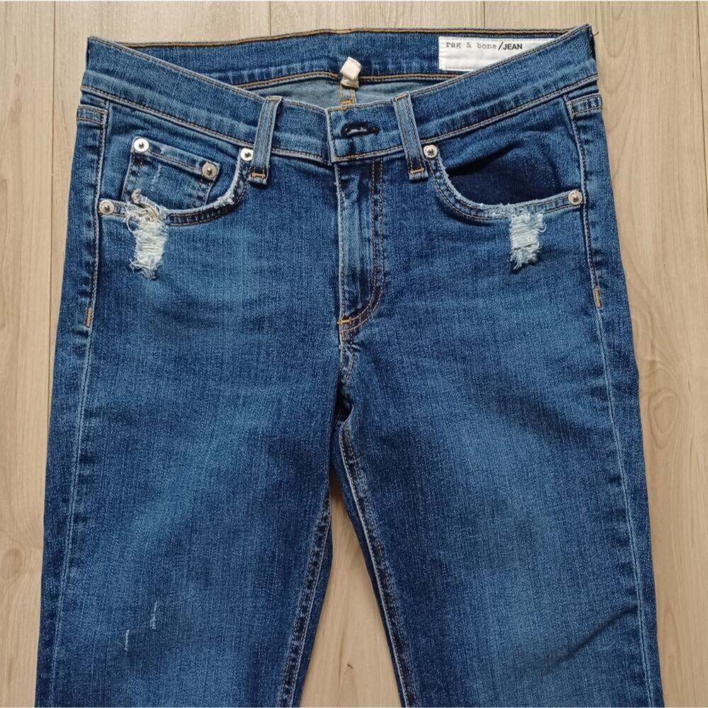 Rag & Bone Cate Mid-Rise Skinny Jeans La Paz Wash Size 27 EUC